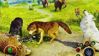 Arctic Craft Wolf Family Sim