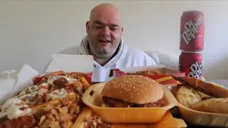 Doner kebab UK mukbang live