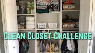 Kids Closet Organization || Clean Closet Challenge Spring 2018 | Clean With Me!