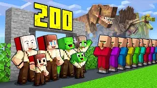 Mikey Family and JJ Family Opened DINOSAUR PARK in Minecraft (Maizen)