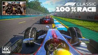 Lewis Hamilton's First Formula 1 Race - Australian GP 100% Race | F1 Classic Steering Wheel Gameplay
