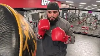 Muay Thai Padwork Session Inside the UFC Octagon | UFC Gym Yorktown
