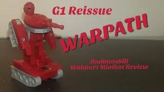 G1 WARPATH Walmart Reissue Transformers Minibot Figure Review (2018)