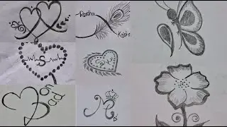 Very easy and unique tattoo design ideas for couples ll Easy tattoo mehendi ka design l tattoo art l