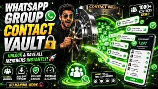 Ek Click Mein WhatsApp Group Ka Full Members Save 😳 | Best Contact Saver App 2026