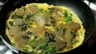 Chard and Leek Leaf Omelet for a Quick Dinner