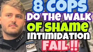8 Cops do  WALK OF SHAME #viral #copwatch #police