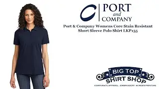 Port & Company Womens Core Stain Resistant Short Sleeve Polo Shirt LKP155