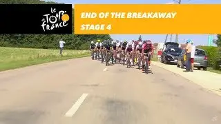 End of the breakaway - Stage 4 - Tour de France 2017