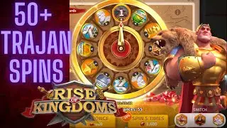 50+ Trajan Wheel of Fortune Spins in Rise of Kingdoms with Both Main Accounts