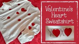 Valentine Sweatshirt you will LOVE | Beautiful Bling on a Sweatshirt