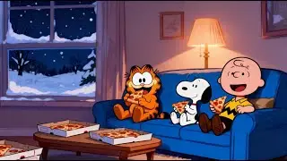 Snoopy Cozy Winter Jazz Ambience❄️Relaxing Music for Stress Relief 🎷Soft Jazz for Peaceful Moments