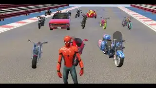 Spider Man dangerous bike stunt 3