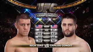 Nick Diaz vs Carlos Condit