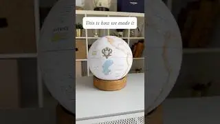 That&rsquo;s how we made this globe #handmade #artwork #art #craft #globe #homedecor #interiordesign