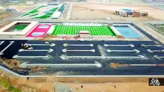 بلدية محافظة صامطة تجهيزات لليوم الوطني 89 وستعراض المشاريع المنفذه
