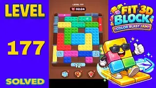 Fit Block 3D &ndash; Level 177 | Walkthrough Fast & Clean Solution