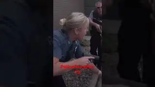 Female Police Officer Stop a car for checking