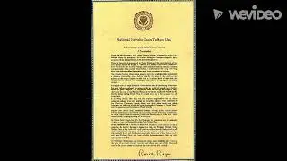 President Ronald Reagan proclaimed National Navaho Code Talkers Day