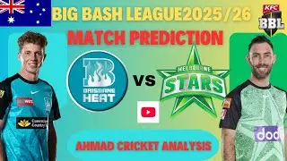 BBL 2025/26 PREDICTION| BRISBANE VS MELBOURNE MATCH PREDICTION