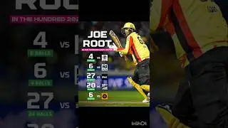 Joe Root Performance In The Hundred 📉