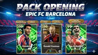 ¡EPIC FC BARCELONA PACK OPENING LIVE! ROMÁRIO • KOEMAN • P. GUARDIOLA — ¿SALE LA ANIMACIÓN NEGRA? 🔥