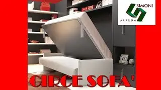 Letto a scomparsa matrimoniale con divano CIRCE SOFA'