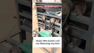 Can flattening machine test site#cancrusher #flatteningmachine #metalboxflatteningmachine #fyp