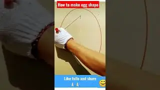 hoe to make egg shape | #creativity #amazing #art #egg #experiments #shorts
