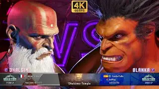SF6 🔥 Mister Crimson (DHALSIM) VS GambaTiuBo (BLANKA) 🔥 4K ACTION 🔥 STREET FIGHTER 6