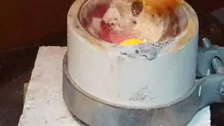 Melting gold for casting