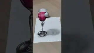 Airbrush Schweiz - 3D Weinglas - rene-airbrush.ch