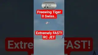 High-Speed Pass FreewingF-5 Tiger II: Thrilling Flight Experience! #shorts