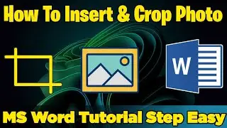Ms Word ma Photo Crop Kaise Kare | How to insert image in Ms Word | Ms Word Course in Urdu