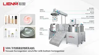 Lifting Vacuum Homogenizer Mixers and Full Mixing Solutions for Cosmetic and Pharmaceutical