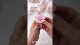 DIY cherry blossom flower 🌸