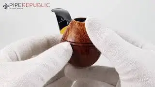 S. Bang Gruppe 7 Pfeifen Freehand Bulldog mit Edelholzapplikation Einzelst&uuml;ck