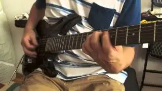Halo Guitars with Floating Bridge Black Guitar Sound Check Distortion Demo 9/3/15