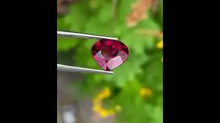 Heart Shaped Red Garnet 10.35 Carats Natural Loose Tanzanian Gemstone #garnet #gemstone #trending