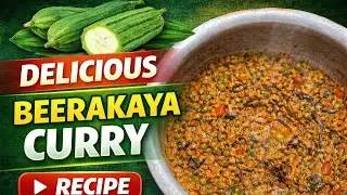 Beerakaya Curry (Ridge Gourd Curry)🌿A healthy South Indian dish that pairs perfectly with hot rice 🍚