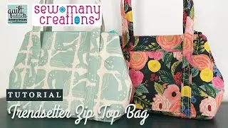 DIY Zip Top Bag with LOADS of Pockets - Trendsetter Zip Top Bag by Sew Many Creations