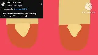 Red Osmanthus's feet close-up (animated version) 