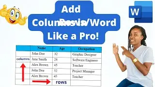 How to quickly add rows and columns in Microsoft Word tables #msword