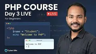 PHP Course for Beginners (Day 3 LIVE) | What is PHP? Syntax, Variables & Hello World