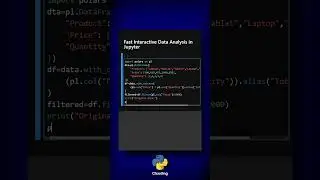 Fast Interactive Data Analysis in Jupyter