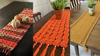 Amazing ideas 💡 of Crochet table runner Patterns for beginners #tablerunner