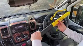 Commercial High Security Steering Wheel Lock fitting