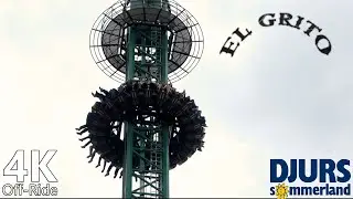 El Grito - 4K Off-Ride - Djurs Sommerland - Funtime Drop Tower - Cinematic