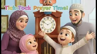 Hickory Dickory Prayer | Islamic Clock Song for Kids | Learn Prayer Times & Wudu | Nasheed #kids