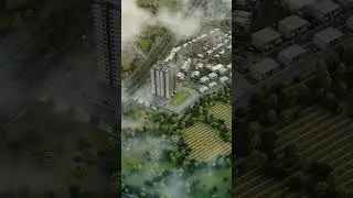 🏙️ Stunning 3D Aerial View of Modern High-Rise Apartment | Architectural Rendering by Yantram Studio